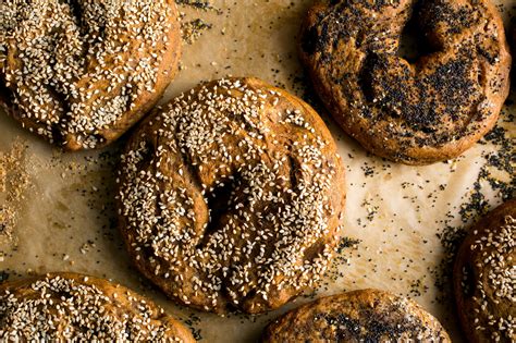 peter reinhart bagels|honey wheat bagels.